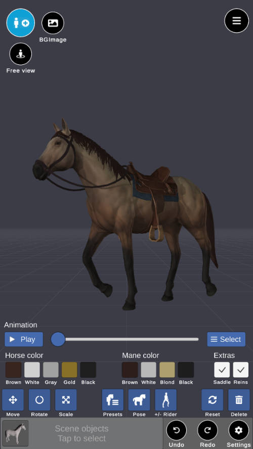 customize horse image